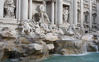 意大利旅游--特萊維噴泉（許愿池）（Fontana di Trevi）